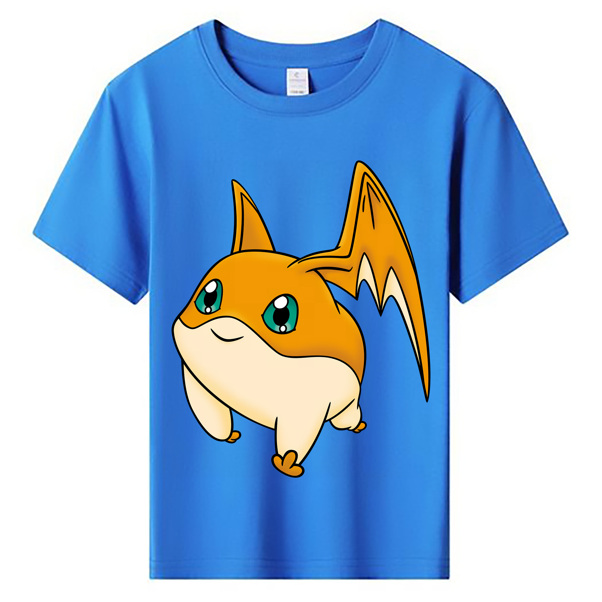（画像用） Digimon デジタルモンスター/デジモン 綿100％キッズTシャツ（フロントプリント）